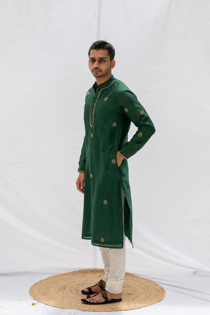 Green Rose kurta