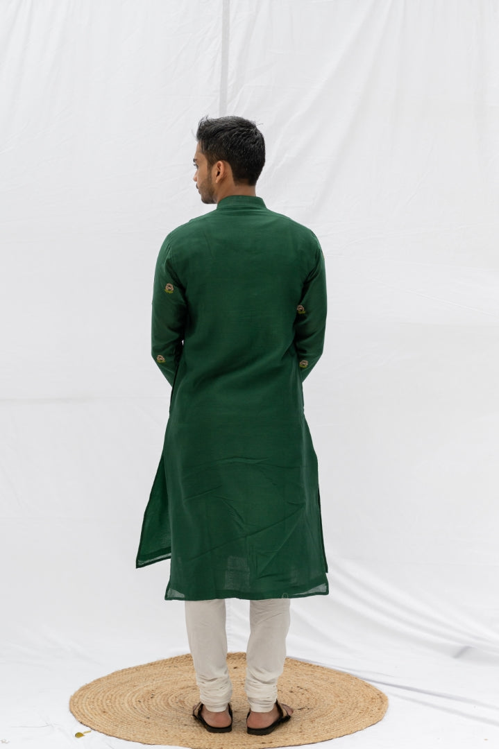 Green Rose kurta